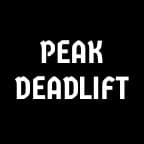 Deadlift peak program