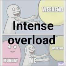 Intense overload 3 days a week