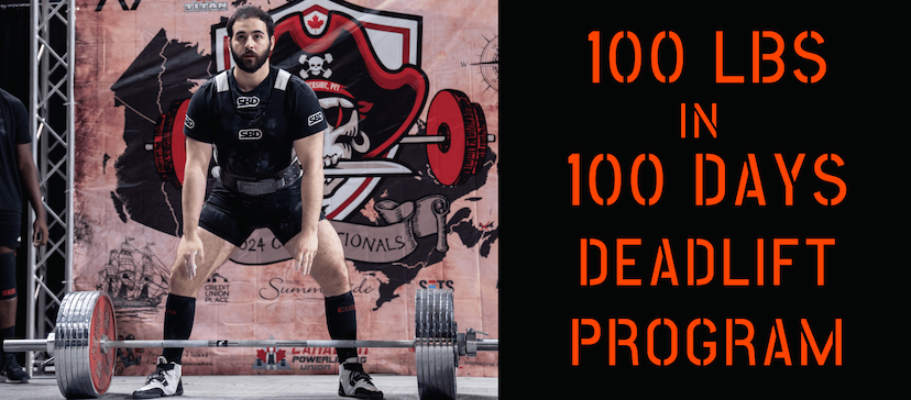 100 LBS in 100 Days Deadlift Program