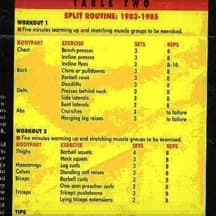 Dorian Yates Inspired 4x/week Torso-Limbs Program
