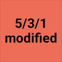5/3/1 powerbuilding modified for armwrestlers.
