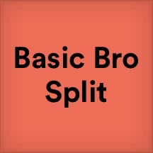 Basic Bro Split