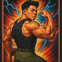 Vietnamese massive soldier